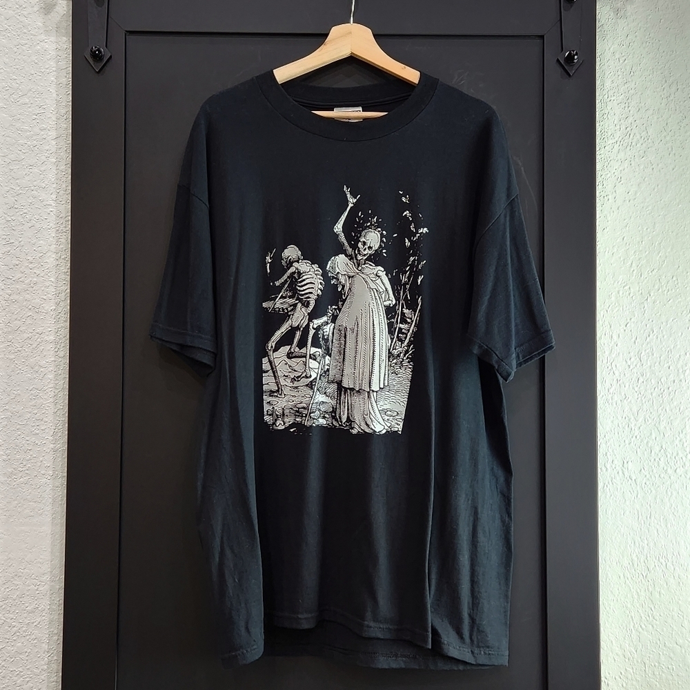Vintage Black Dance of Death T-Shirt Size Large